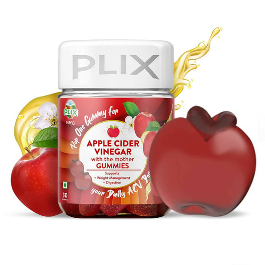 PLIX The Plant Fix Apple Cider Vinegar Gummies for Skin & Hair - Grab2buy