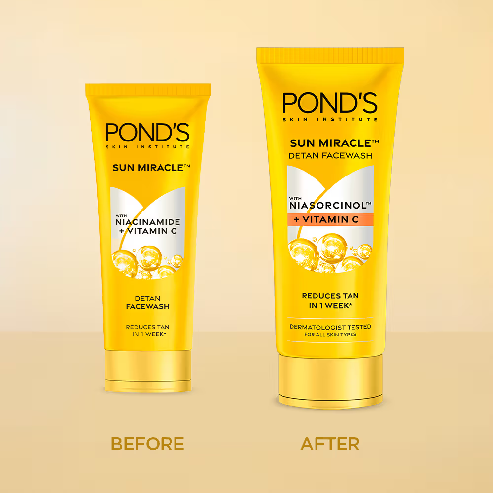Ponds DeTan Face Wash With Niacinamide & Vitamin C 