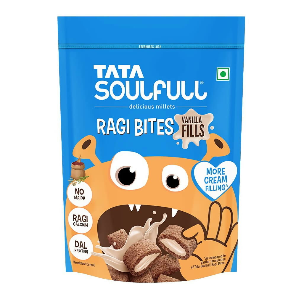 Tata Soulfull Ragi Bites Vanilla Fills Breakfast Cereal - Grab2buy