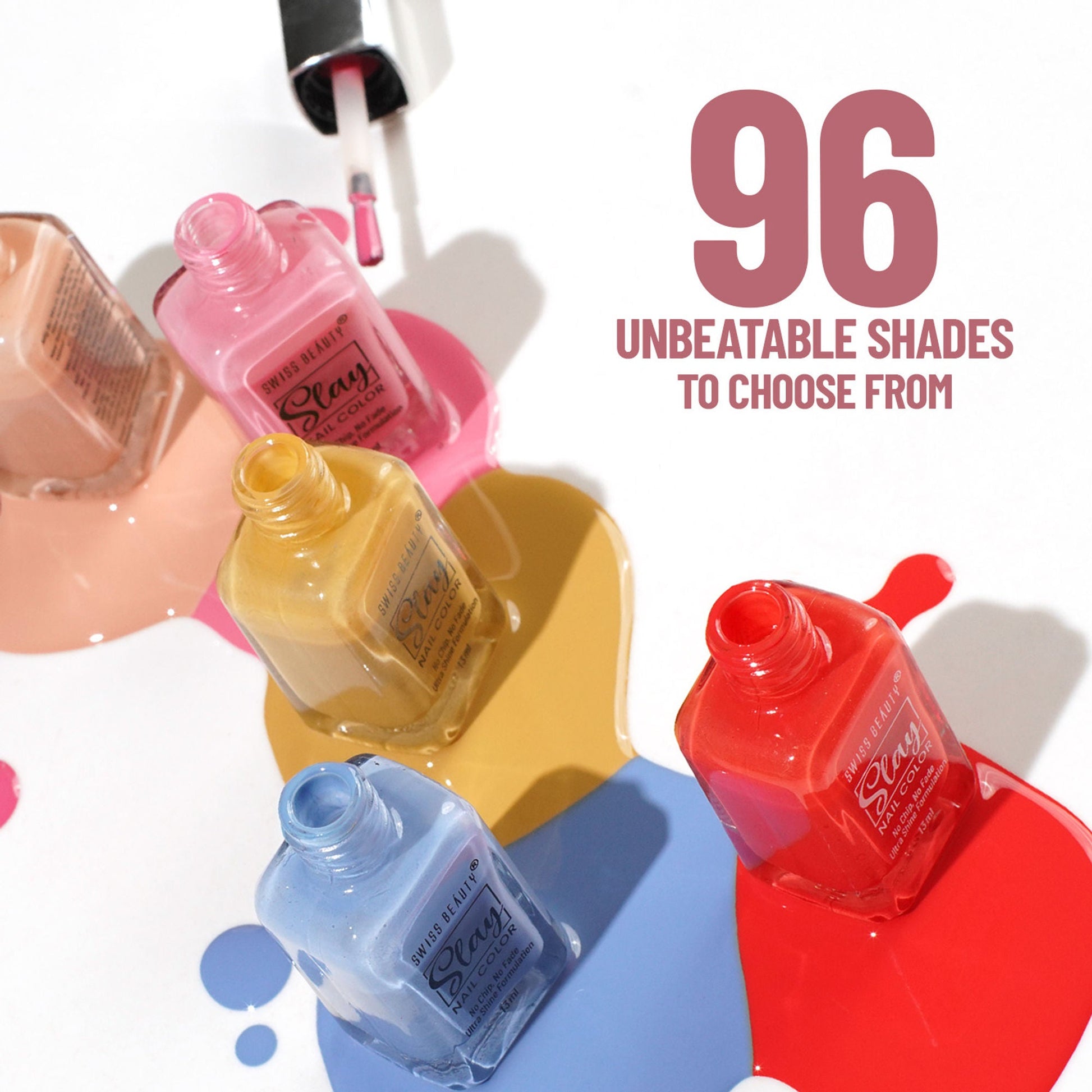 Swiss Beauty Slay Nail Color With Ultra Shine Formulation - 85 Burnt Brown