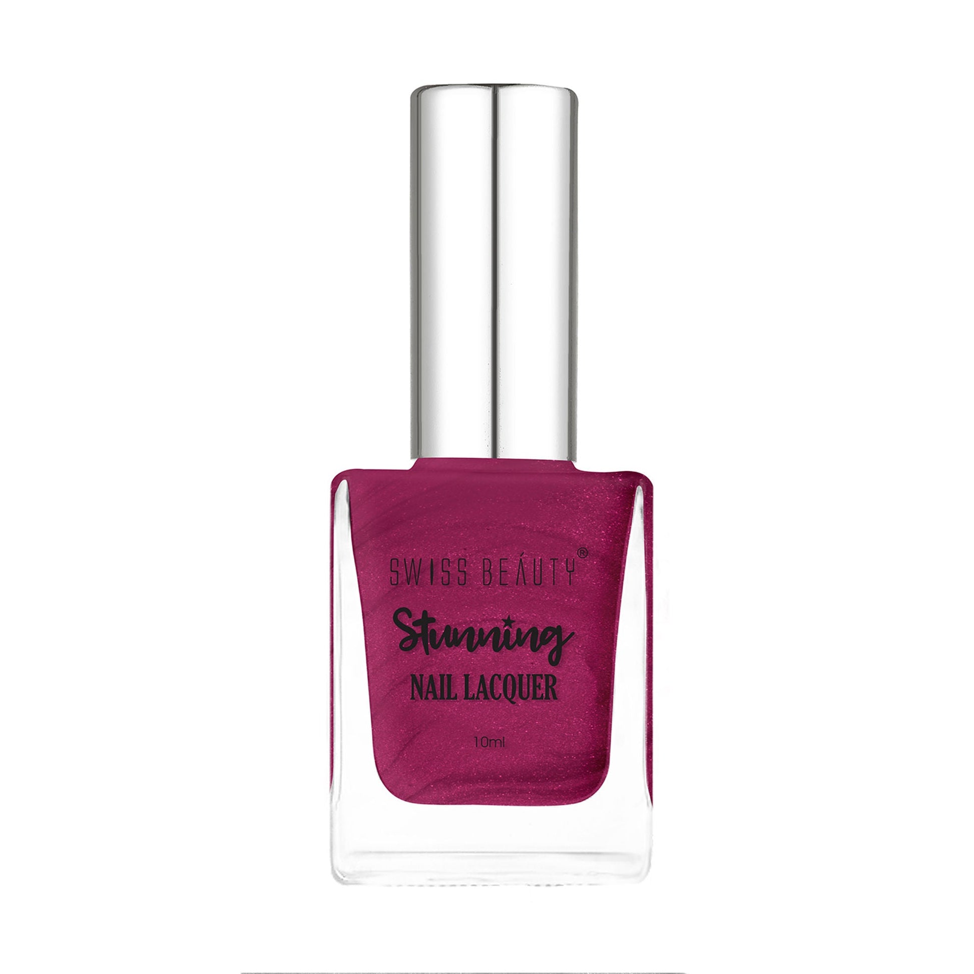 Swiss Beauty Stunning Nail Lacquer - 106 Glitter Plum