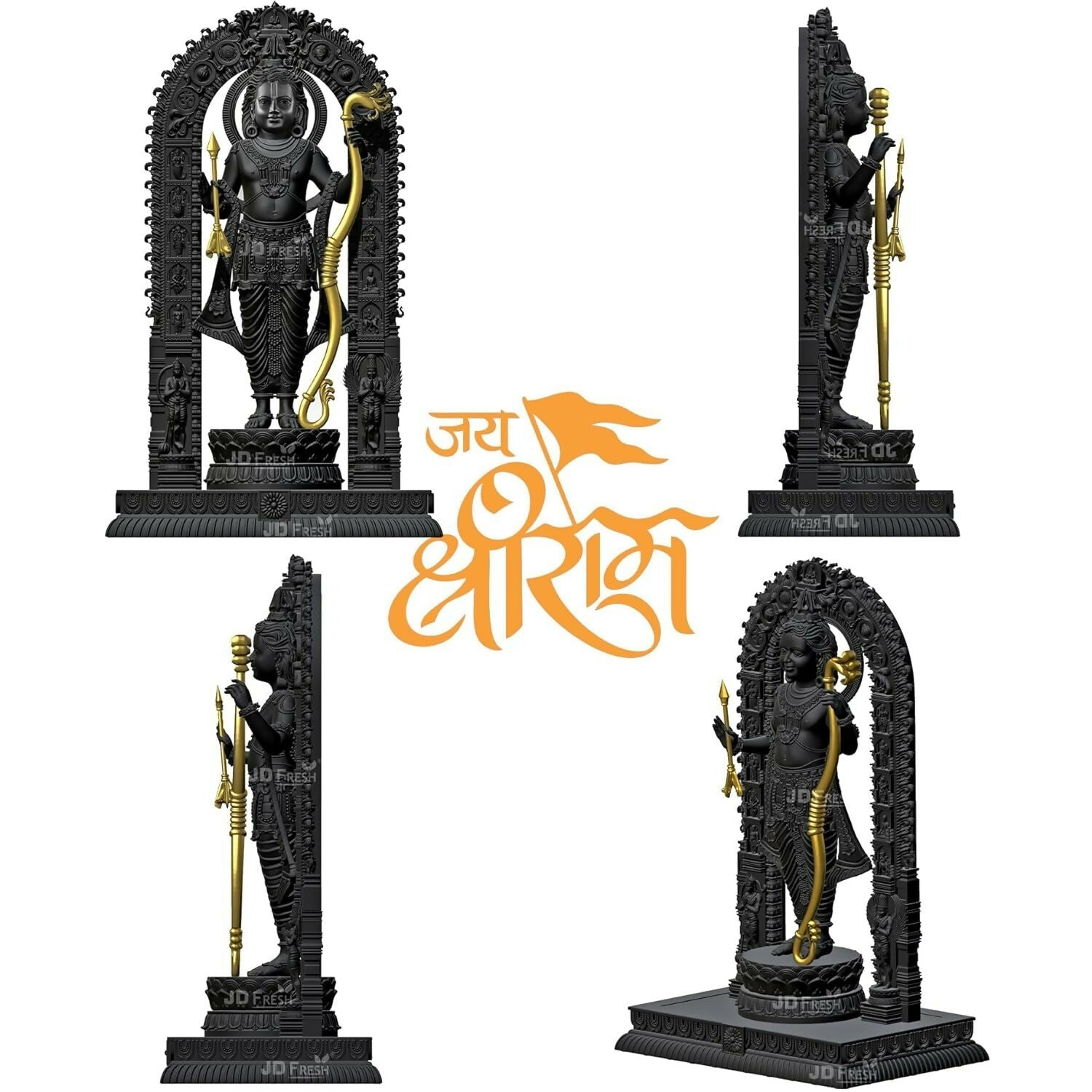 Jd Fresh Shree Ram Lalla Murti In Ayodhya Mandir Ramlalla Temple Idol - Grab2buy