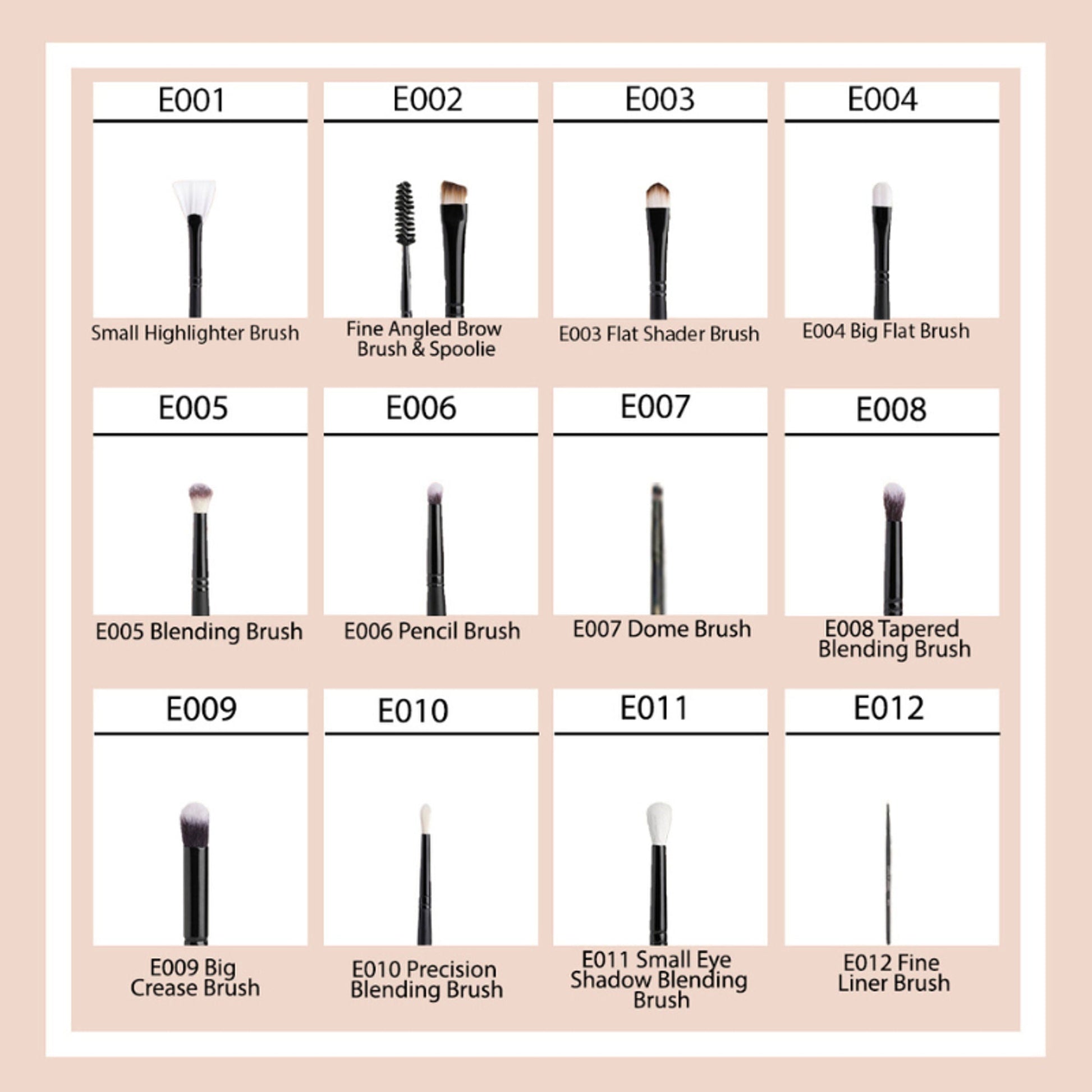 CUFFS N LASHES Fine Angled Brow Brush & Spoolie - E002