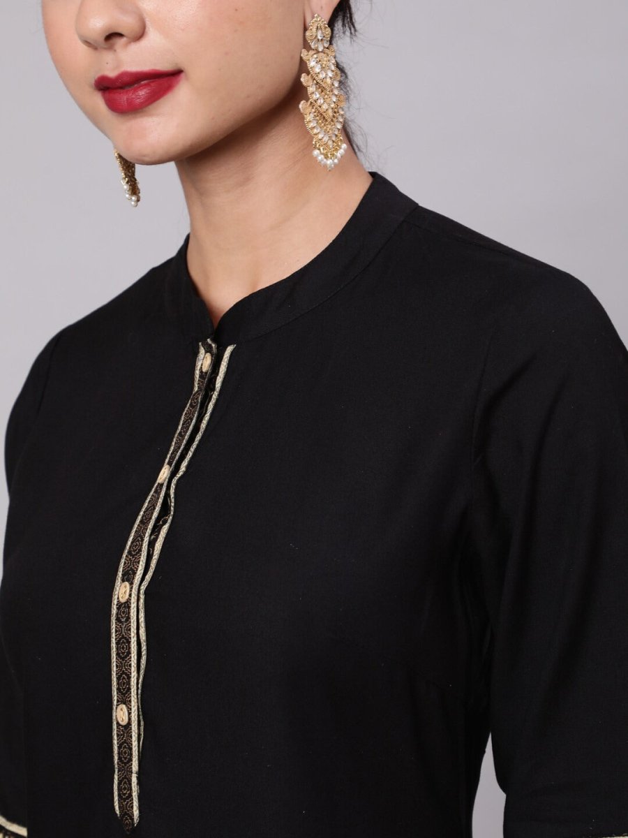 Aks Ethnic Motifs Printed Mandarin Collar Straight Kurta With Trousers