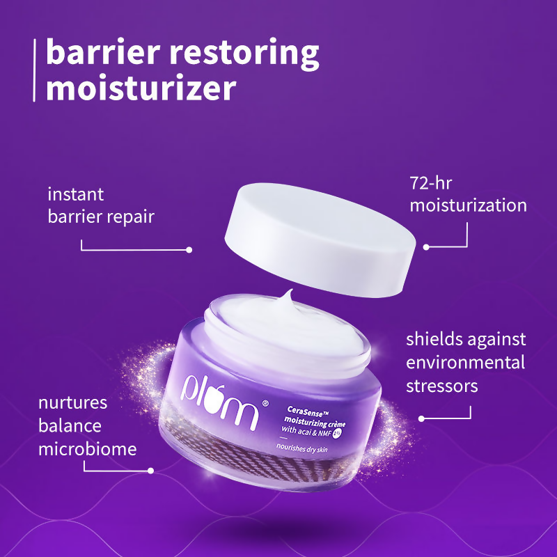 Plum CeraSenseTM Moisturizing Creme For Instant Barrier Repair & 72 Hour moisturization 