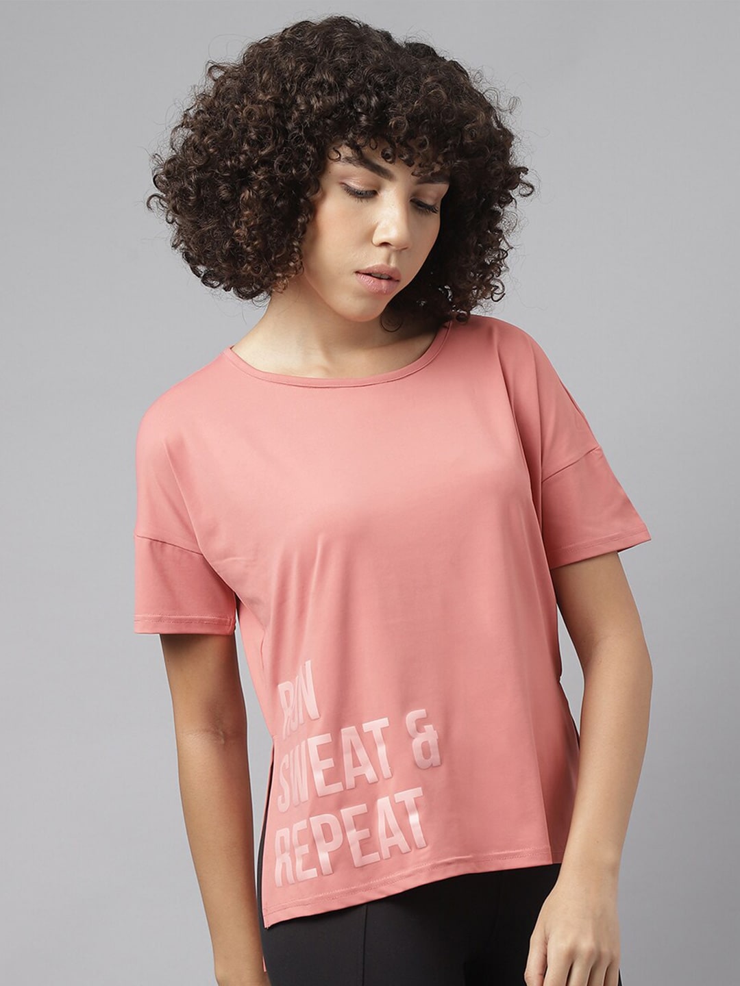 MKH Typography Printed Dri-FIT Sports T-shirt 