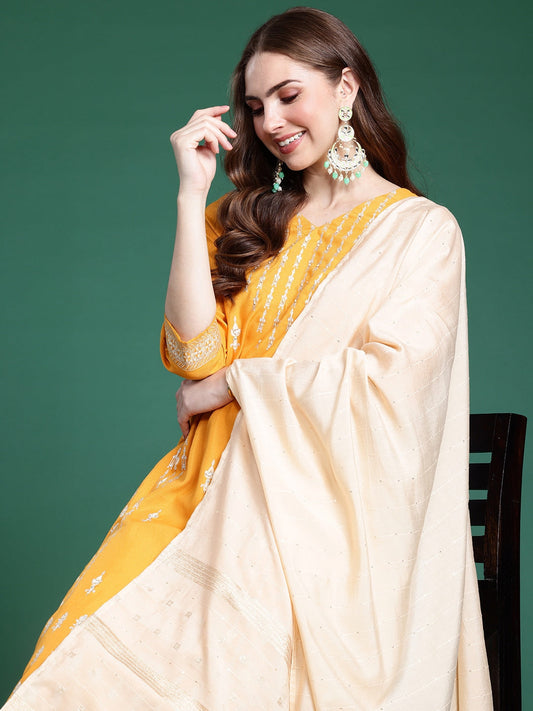 Sangria Printed Kurta with Trousers & Dupatta - Grab2buy