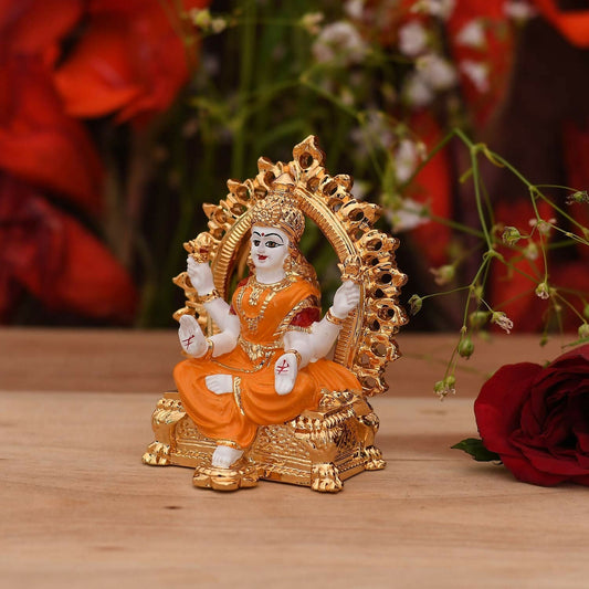 Collectible India Ceramic Lakshmi Idol - Grab2buy