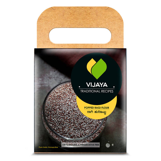 Vijaya Traditional Recipes Ragi Popped Flour - Grab2buy