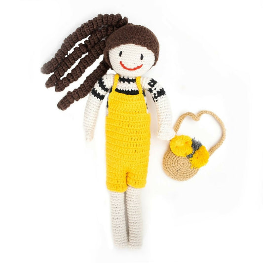Nesta Toys Handmade Crochet Doll for Kids (11 Inch), Amigurumi Stuffed Toy