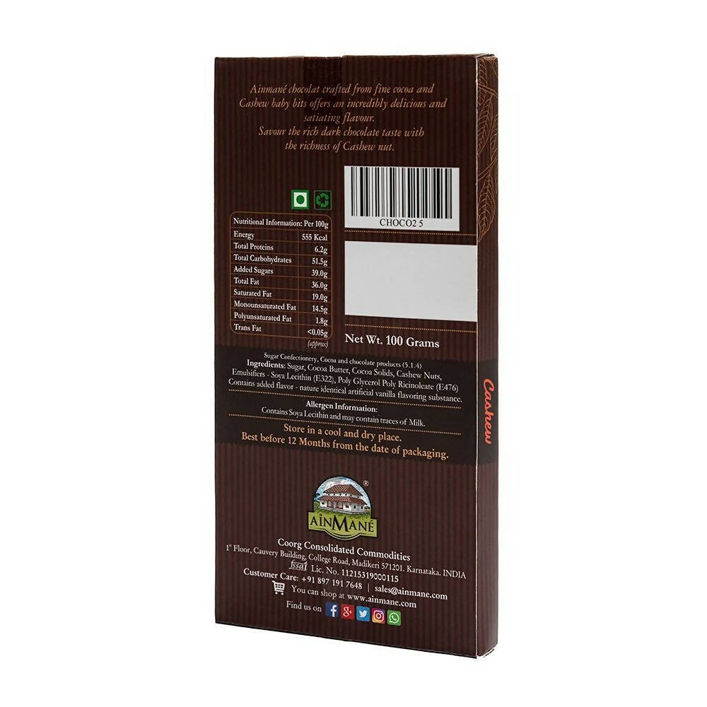 Ainmane Cashew Dark Chocolate 55% Cocoa - Grab2buy