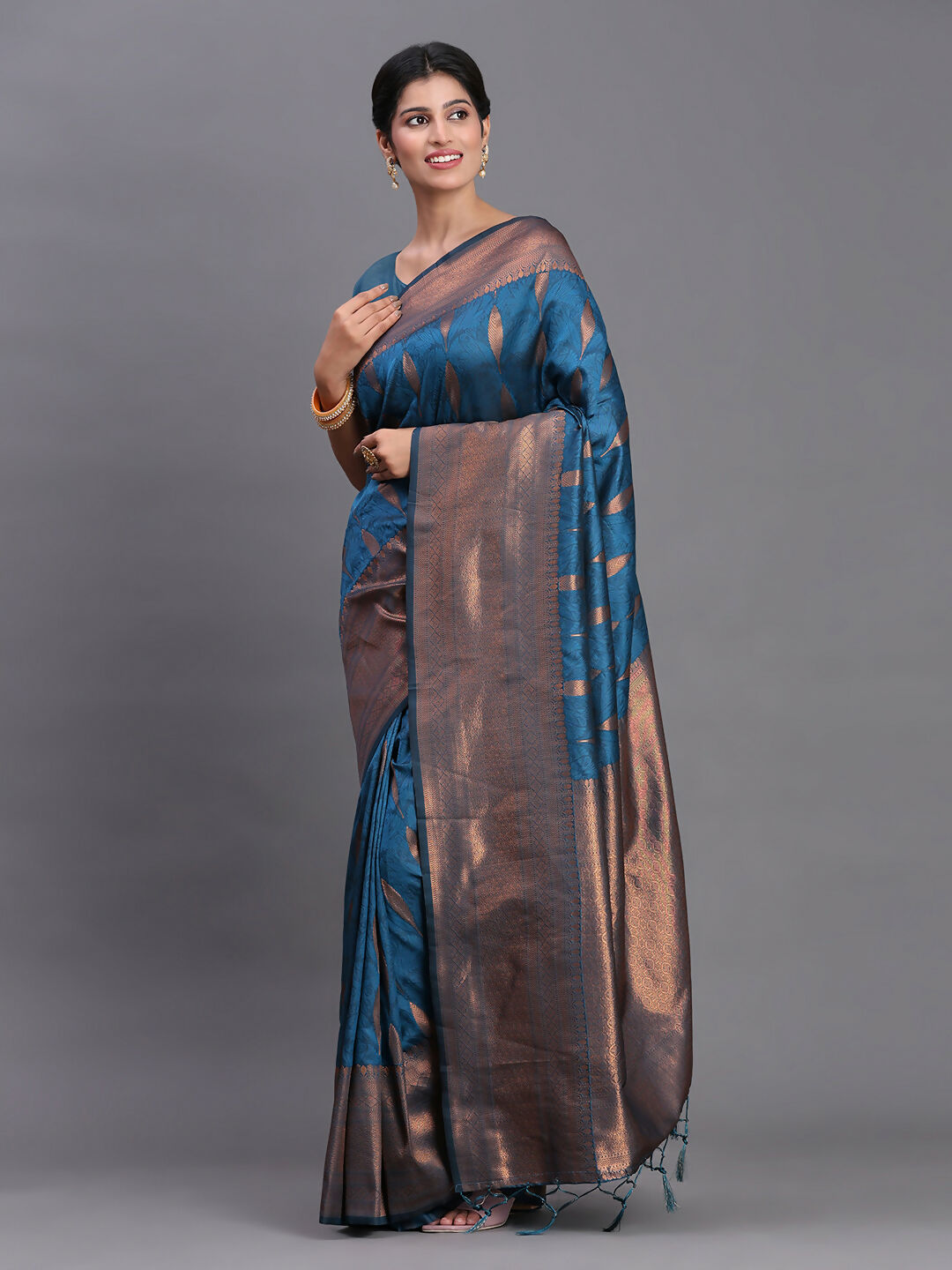 Shree Shyam Fashion Silk Peach Saree