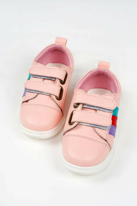 Tiny Bugs For Boys & Girls Double Velcro Sneakers - Pink  Grab2Buy Tiny Bugs Grab2Buy