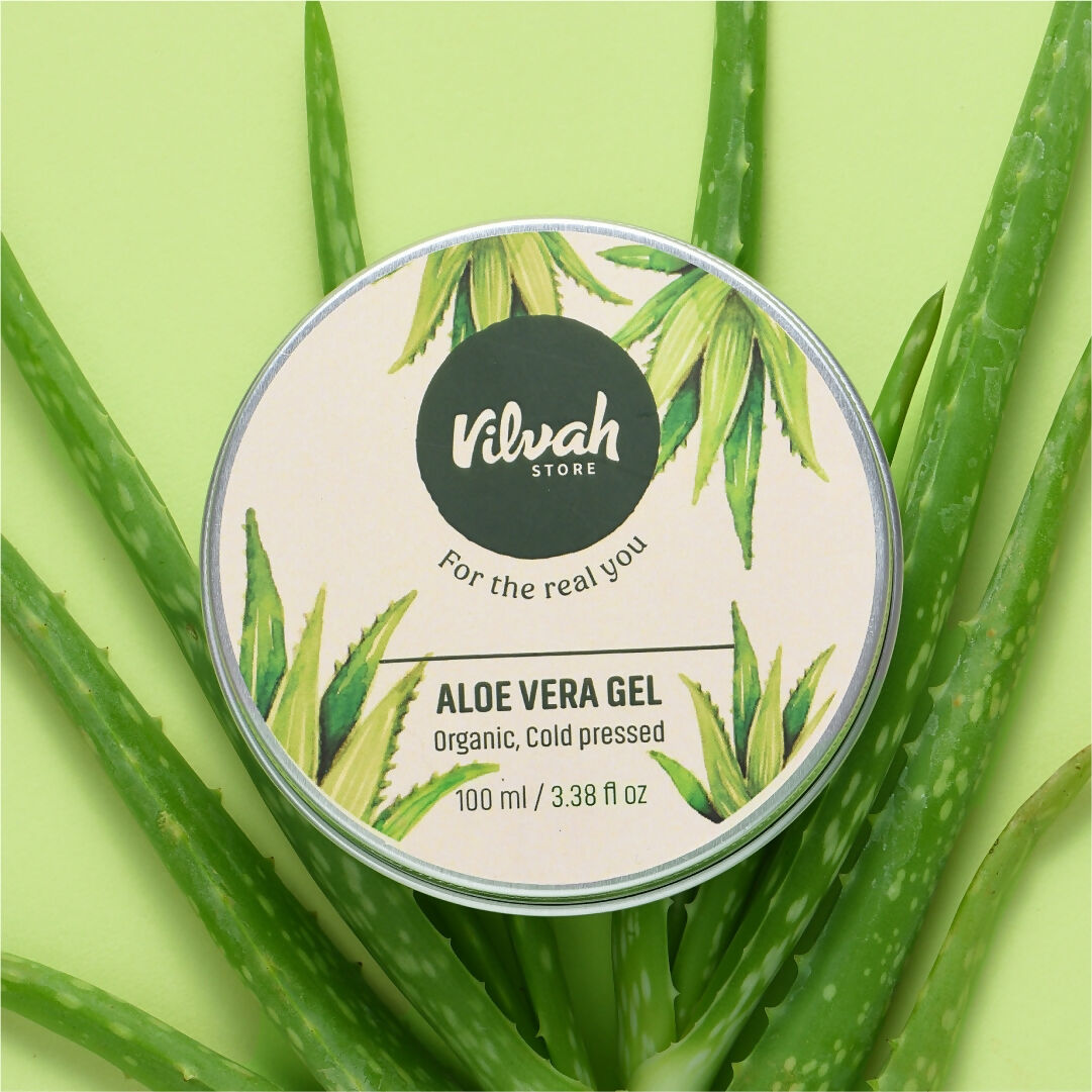 Vilvah Store Aloe Vera Gel (Multi-Purpose Skin & Hair Care)  Grab2Buy Vilvah Store Grab2Buy