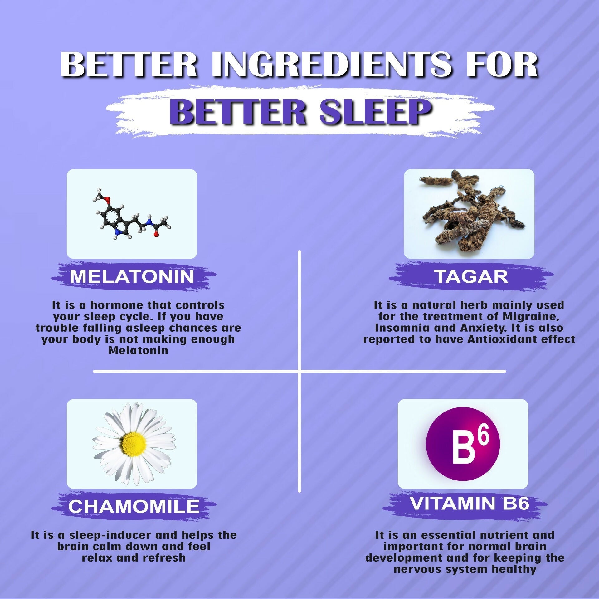 End2End Nutrition Restful Sleep Melatonin Tablets 