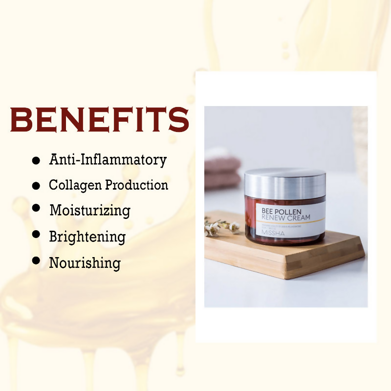 Missha Bee Pollen Renew Cream  Grab2Buy Missha Grab2Buy