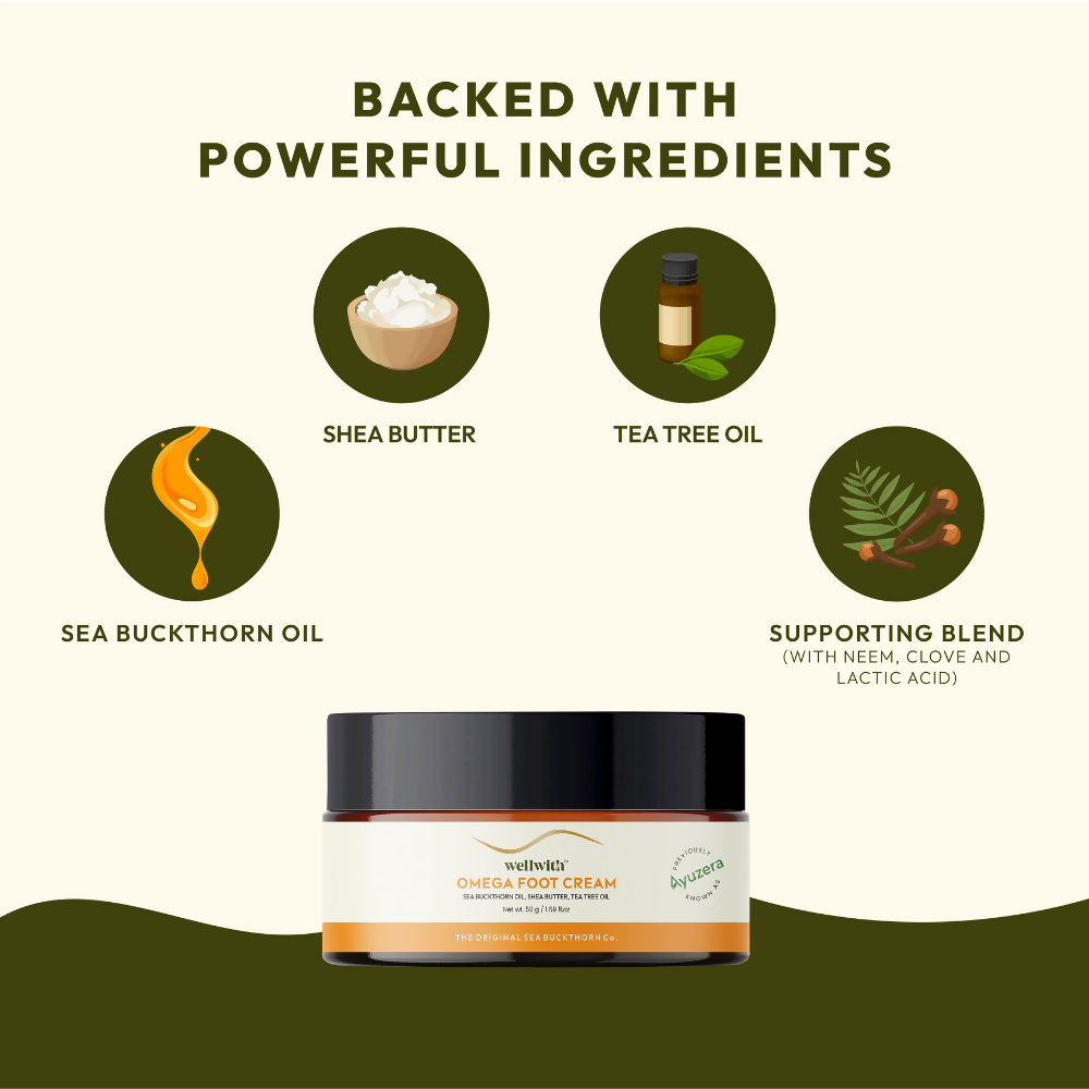 Wellwith Sea Buckthorn Foot Cream  Grab2Buy Wellwith Grab2Buy