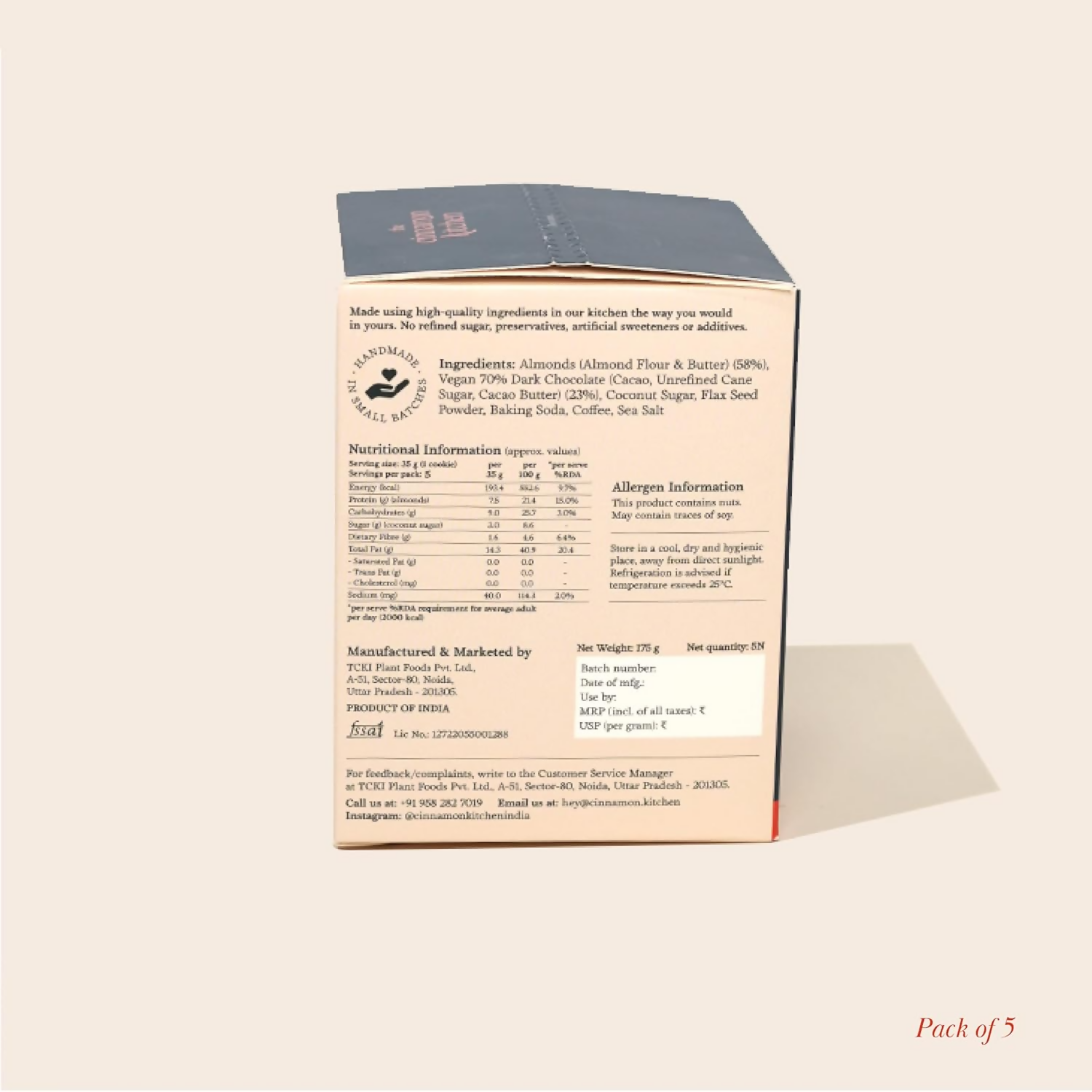 The Cinnamon Kitchen Almond Flour & Cacao Cookies  Grab2Buy The Cinnamon Kitchen Grab2Buy