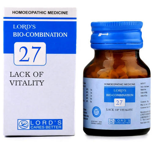 Lord's Homeopathy Bio-Combination 27 Tablets 
