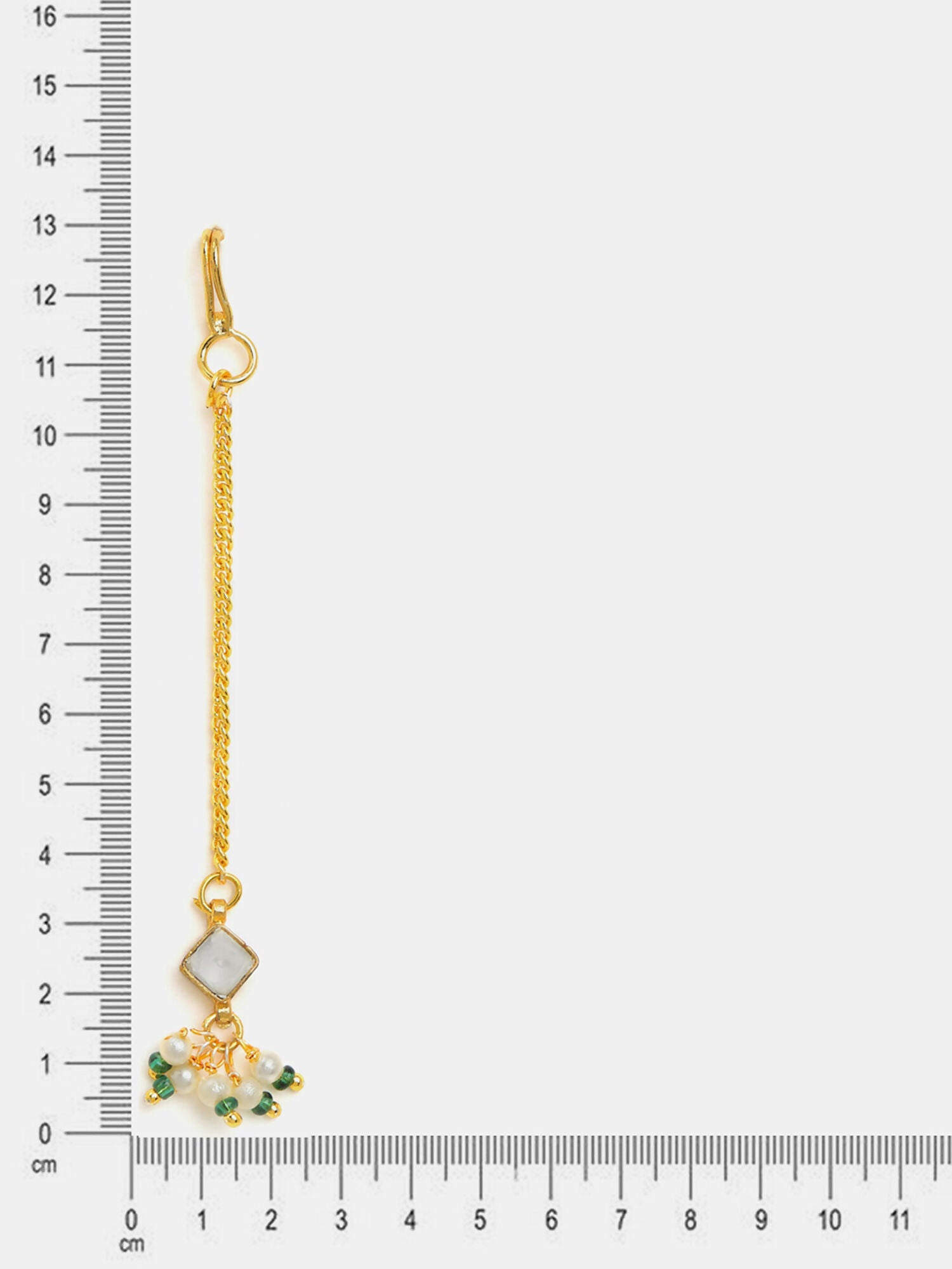 Ruby Raang Jhumka Drop Tikka