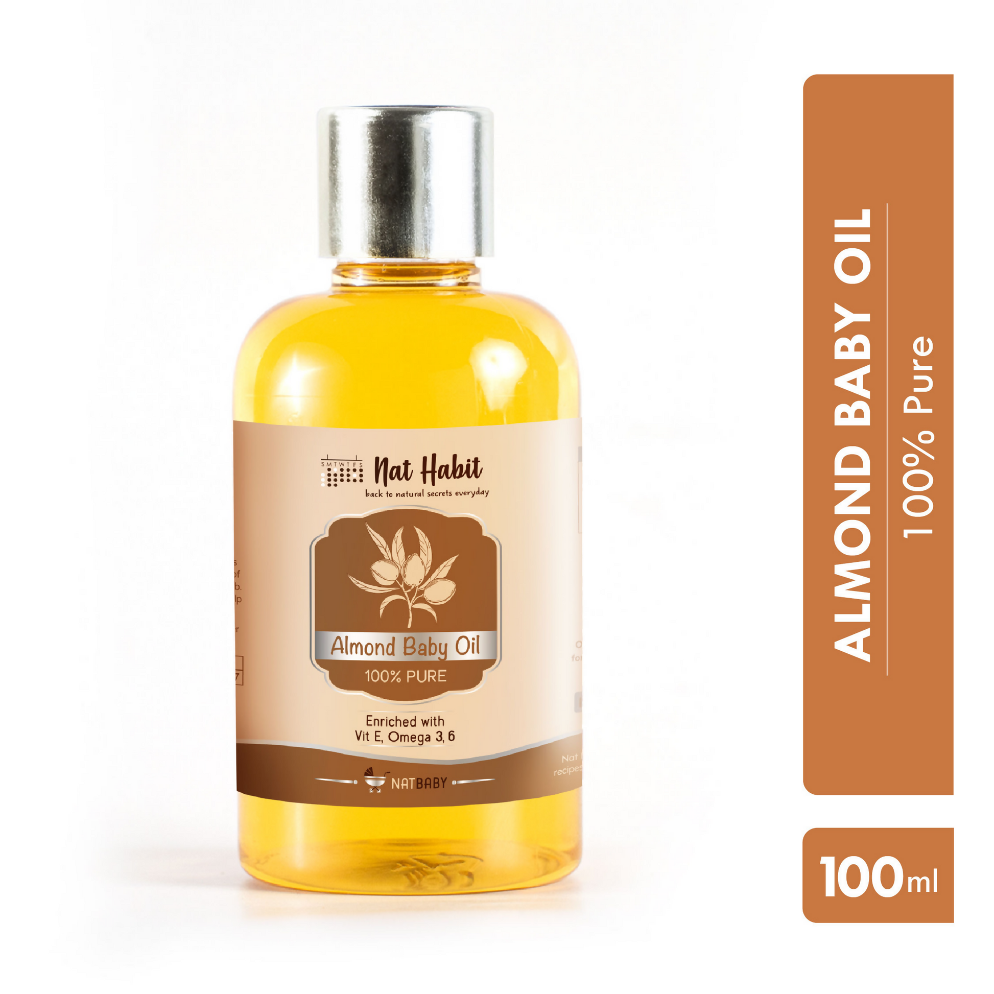 Nat Habit Pure Almond Baby Oil 