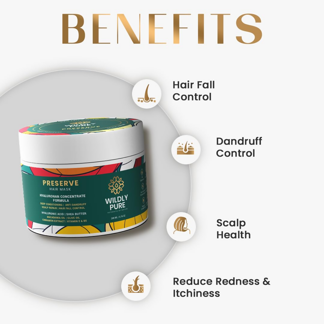 Wildly Pure Hair Mask for Hair Fall & Dandruff Control  Grab2Buy Wildly Pure Grab2Buy