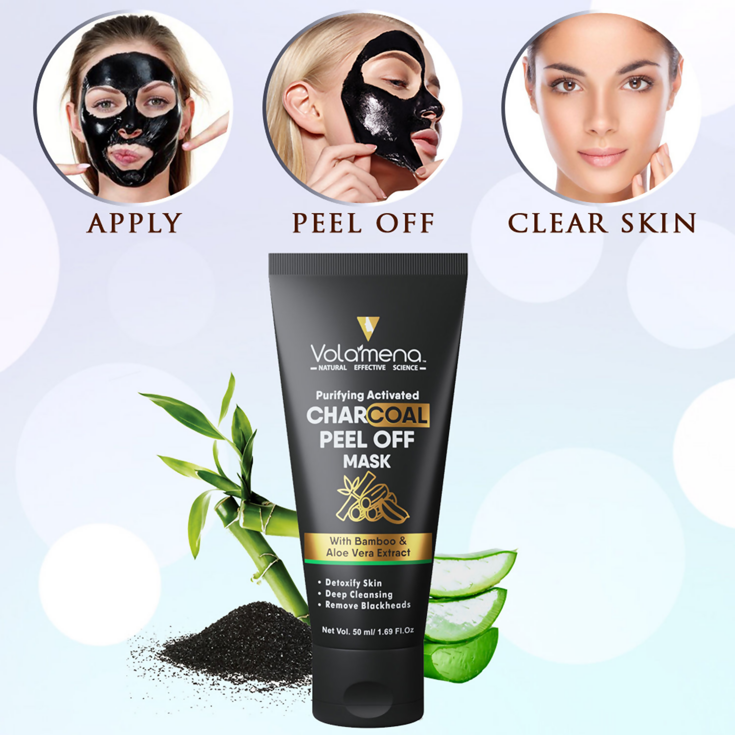 Volamena Purifying Activated Charcoal Peel Off Mask 