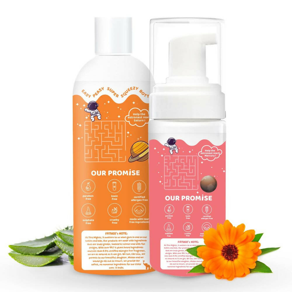 Tiny Mighty Kids Body Wash & Foam Wash Combo  Grab2Buy Tiny Mighty Grab2Buy