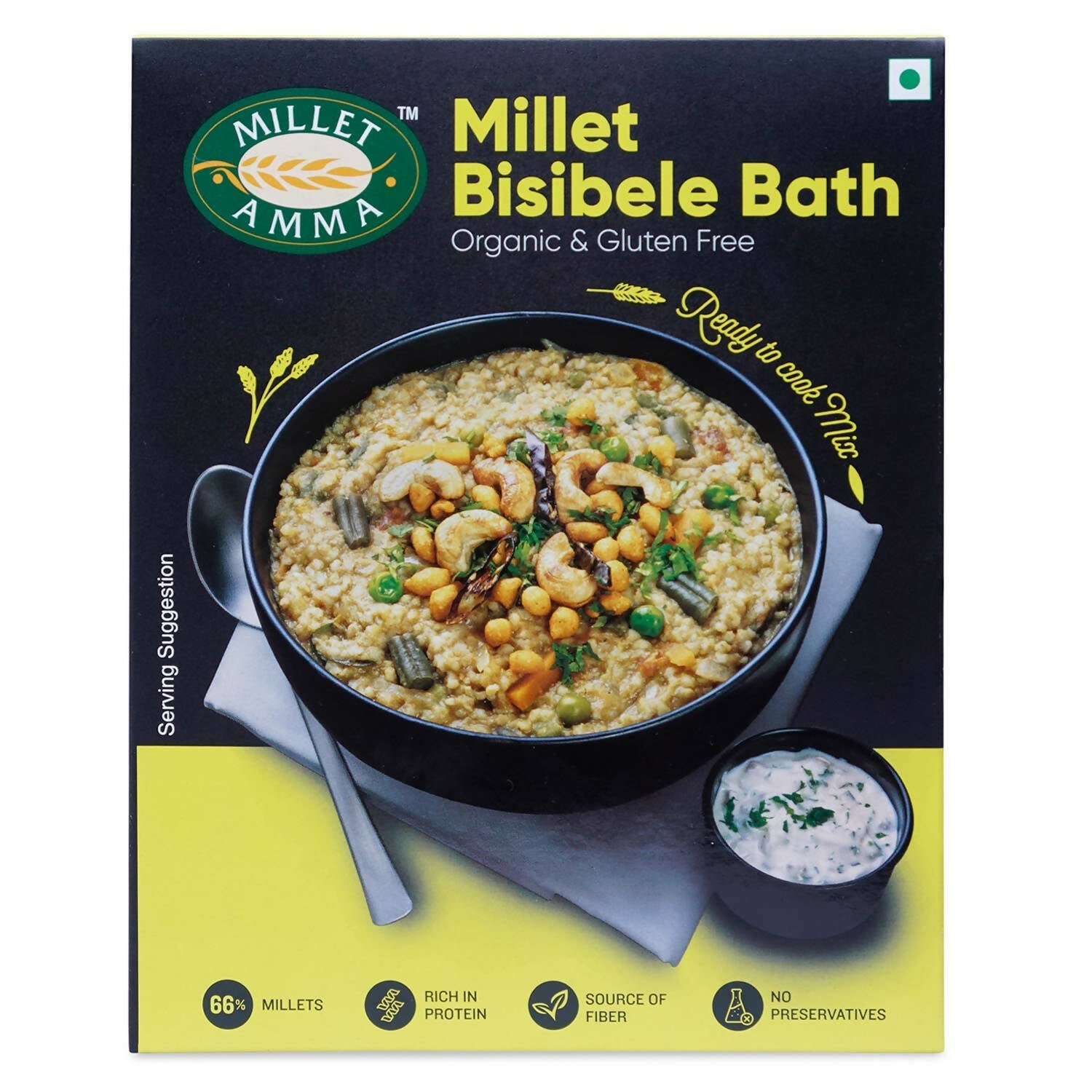 Millet Amma Organic Millet Bisibele Bath Mix - Grab2buy