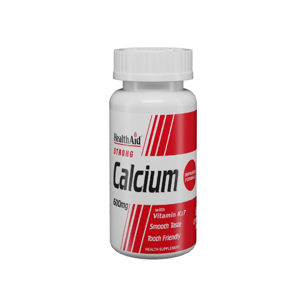 HealthAid Strong Calcium 600 mg Chewable Tablets 