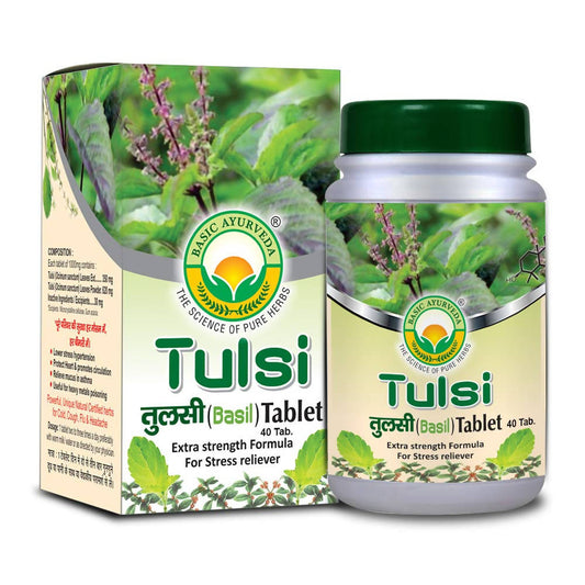 Basic Ayurveda Tulsi (Basil) Tablet 