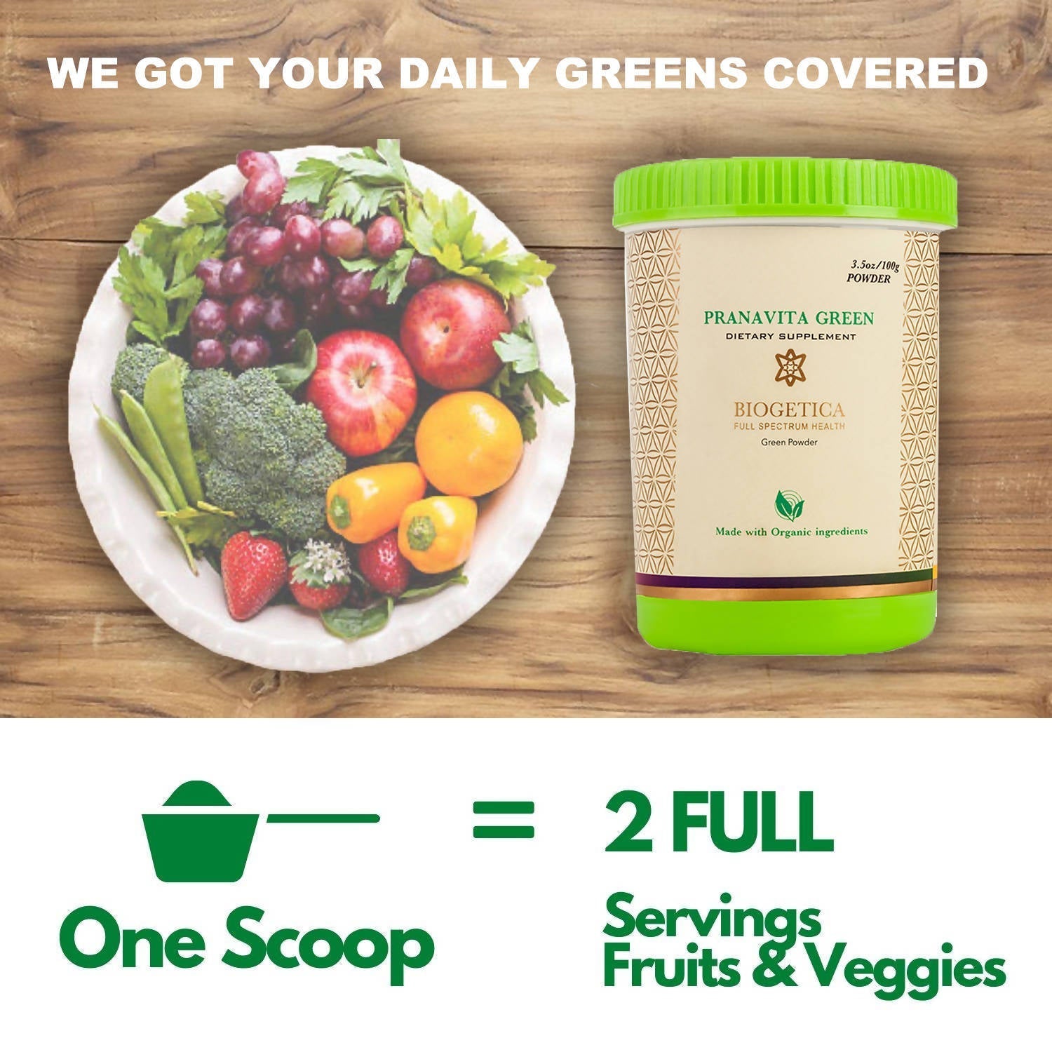 Biogetica Pranavita Green (Super Green Food) 