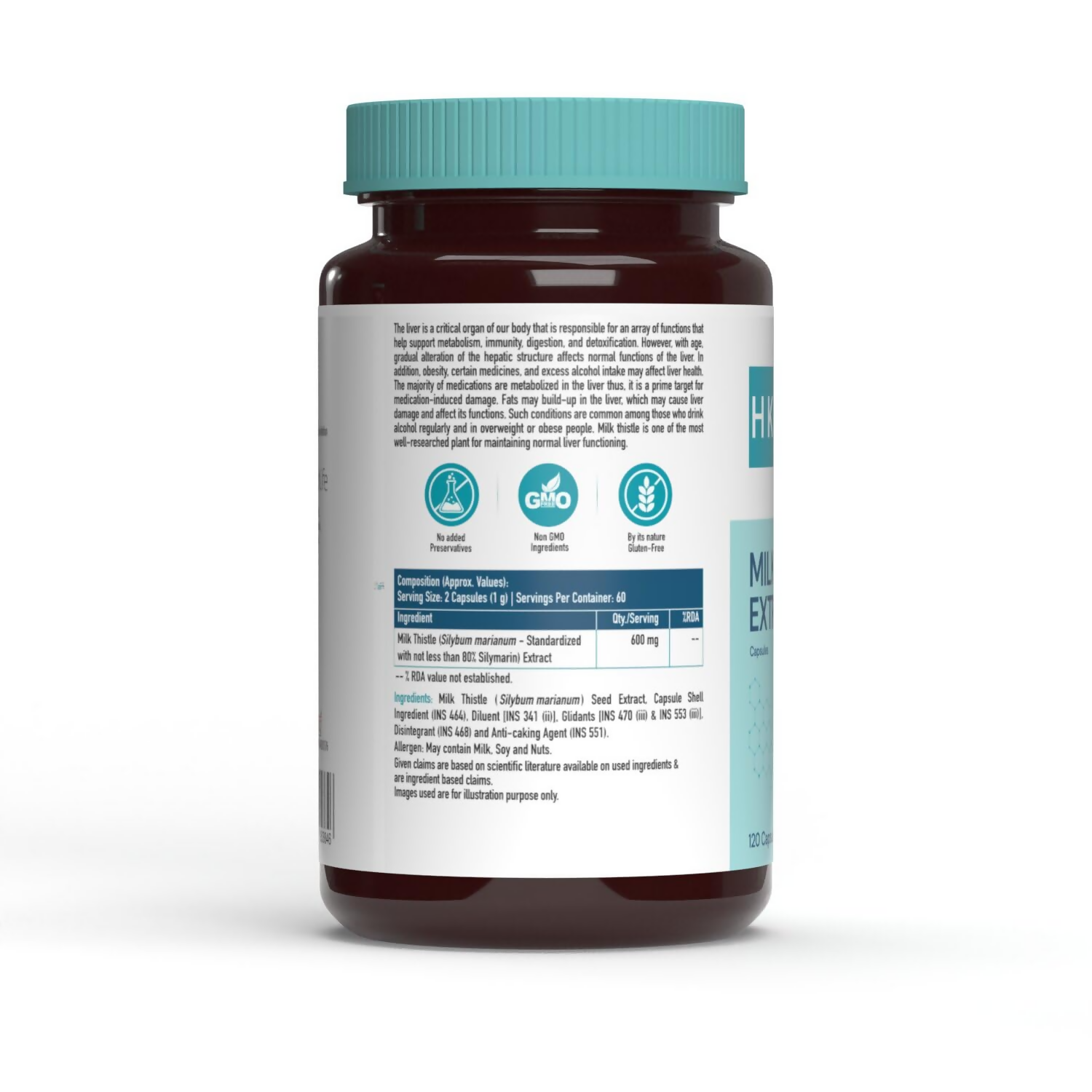 HK Vitals Milk Thistle Extract Capsules - Grab2buy