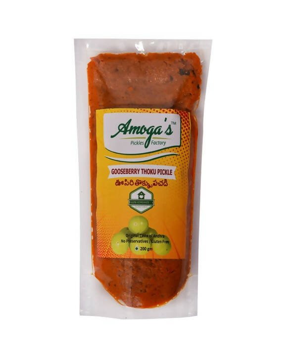 Amoga's Pickles Factory Gooseberry Thokku Pickle Andhra Style - Grab2buy