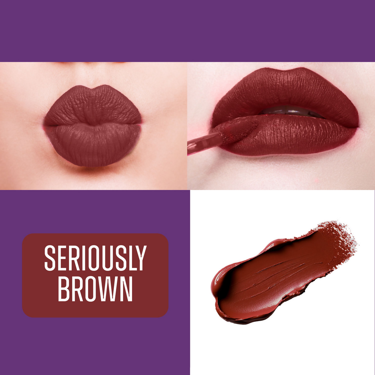 Blue Heaven Ultimatte Whipp Lip Liquid Lipstick - Seriously Brown 