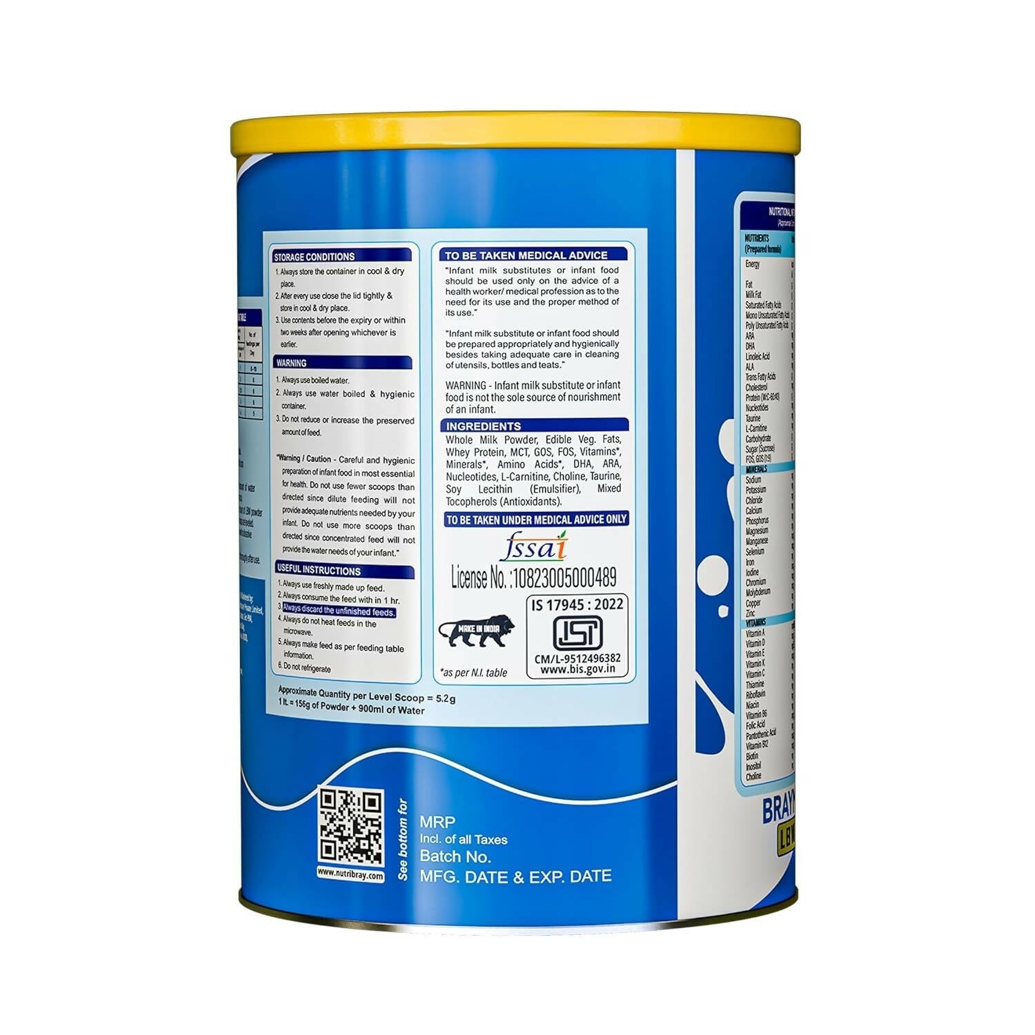 Braymil Pre-Term Formula LBW for the Preterm Baby Powder 