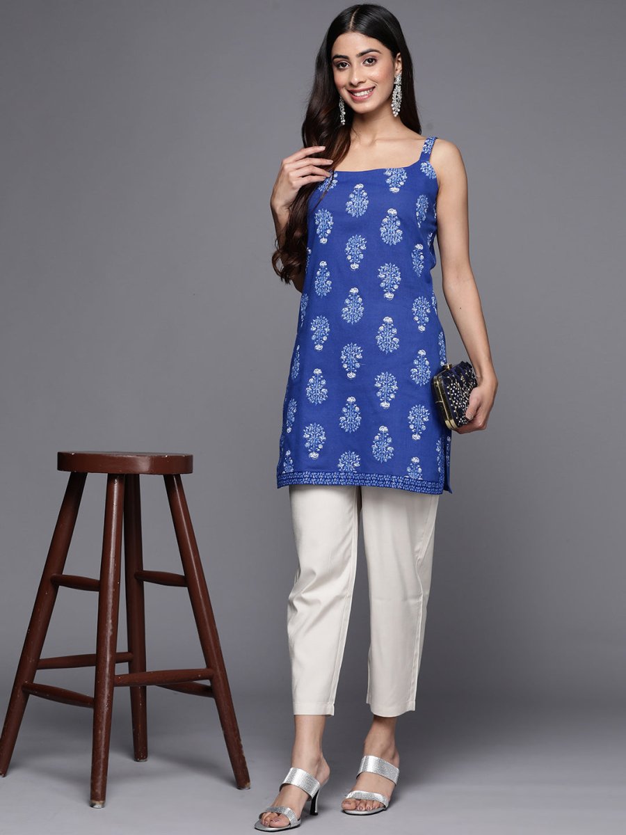 Ahalyaa Floral Printed Pure Cotton Tunic  Grab2Buy Ahalyaa Grab2Buy