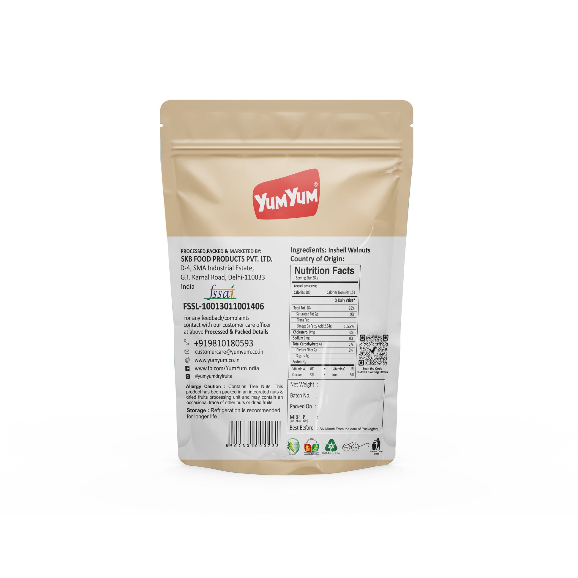Yum Yum Inshell Walnuts Pouch  Grab2Buy Yum Yum Grab2Buy
