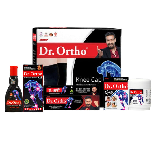 Dr. Ortho Ayurvedic Oil, Balm, Ointment & Knee Cap Combo - Grab2buy