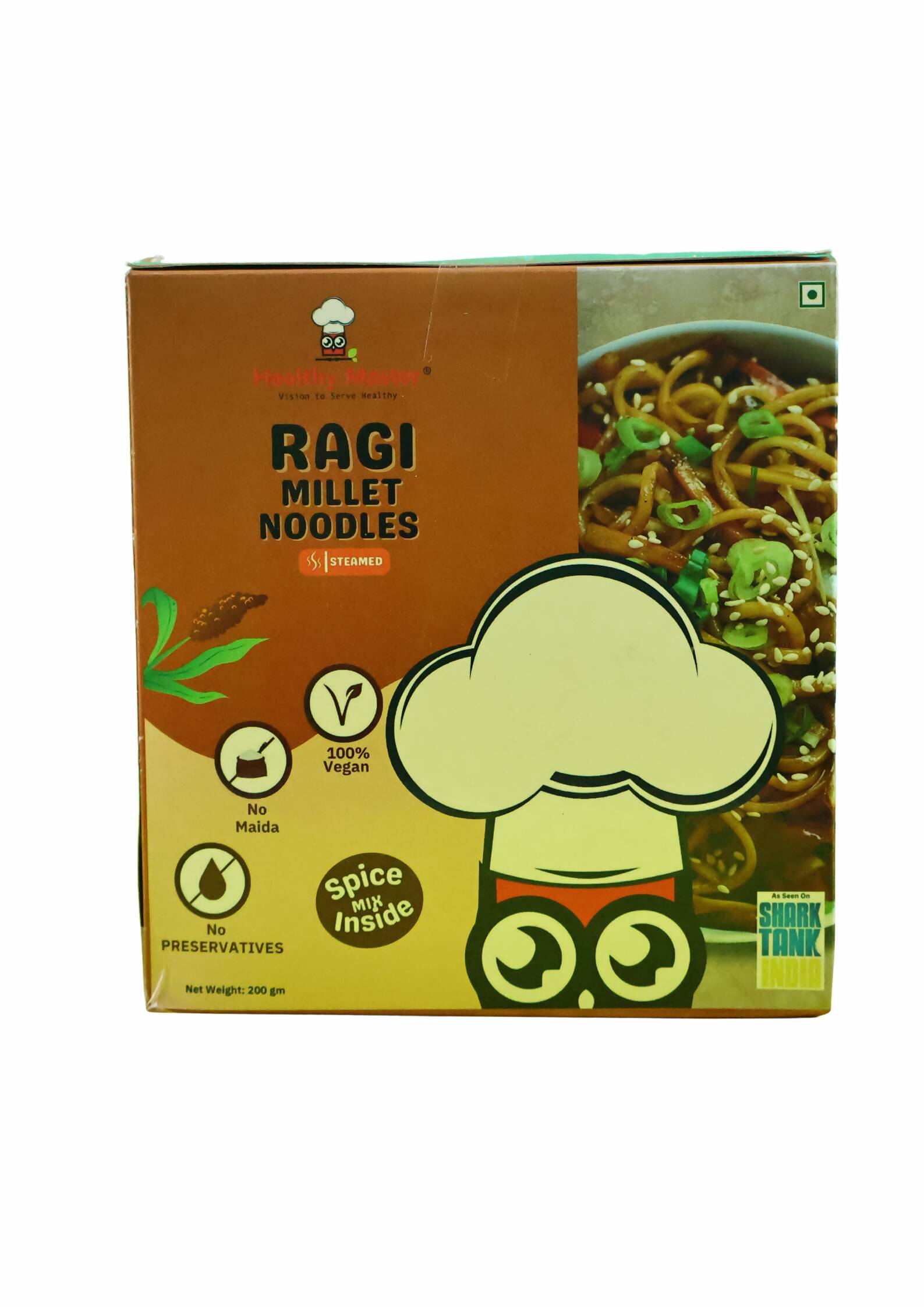Healthy Master Ragi Millet Noodles - Healthy & Nutritious, 200 g 