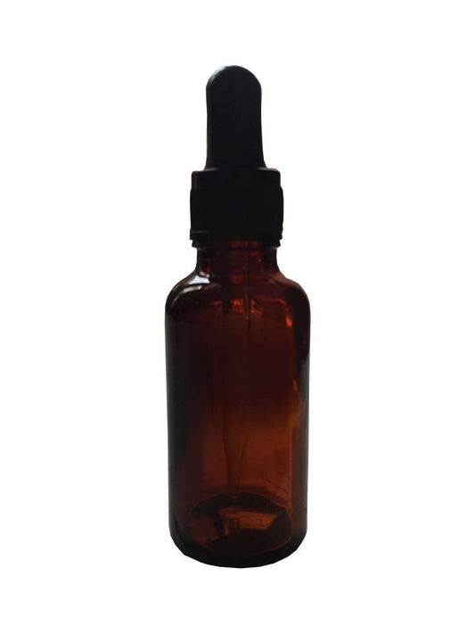 Nature's Tattva Amber Coloured Bottle with Glass Dropper, Brown