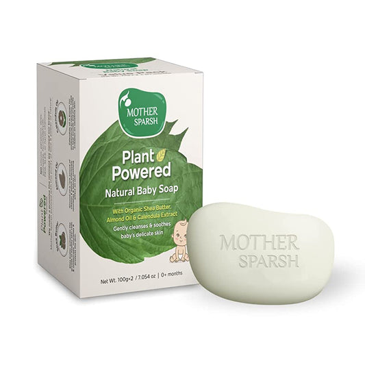 Mother Sparsh Plant Powered Natural Baby Soap (Set of 2) - Grab2buy