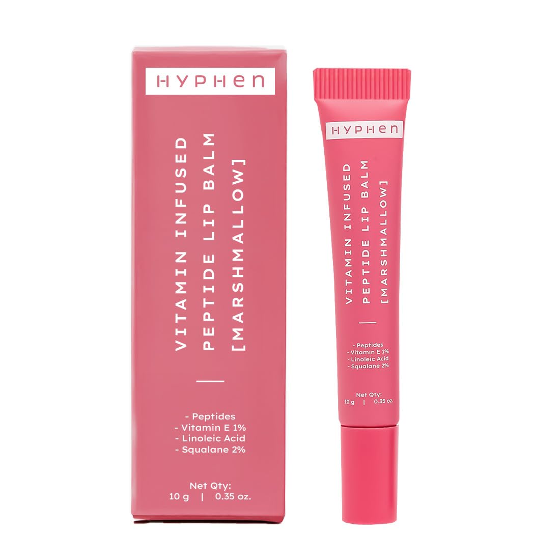 Hyphen By Kriti Sanon Marshmallow Vitamin Infused Peptide Lip Balm, Hydrate & Moisturize, Smoothen Lips & Repair Moisture Barrier 