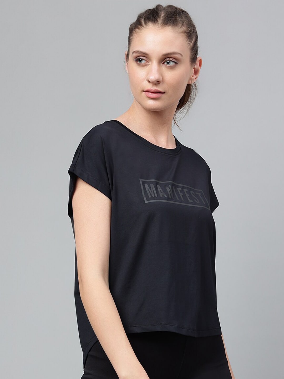 MKH Typography Printed Extended Sleeves Dri-FIT Relaxed Fit T-shirt 