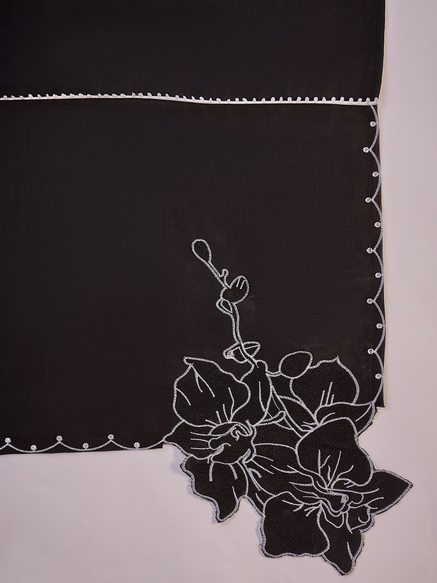 Joban Fashion Black Silk Embroidery Readymade Kurta Set