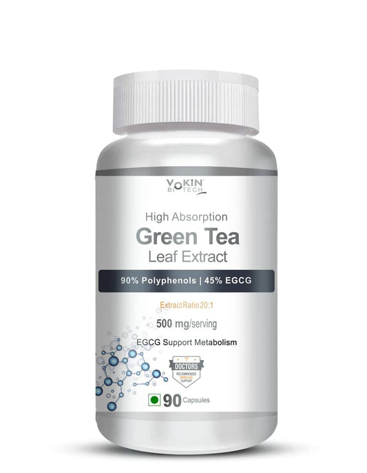 Vokin Biotech Green Tea Leaf Extract-90% Polyphenols & 45% EGCG– EGCG Supports Metabolism  Grab2Buy Vokin Biotech Grab2Buy