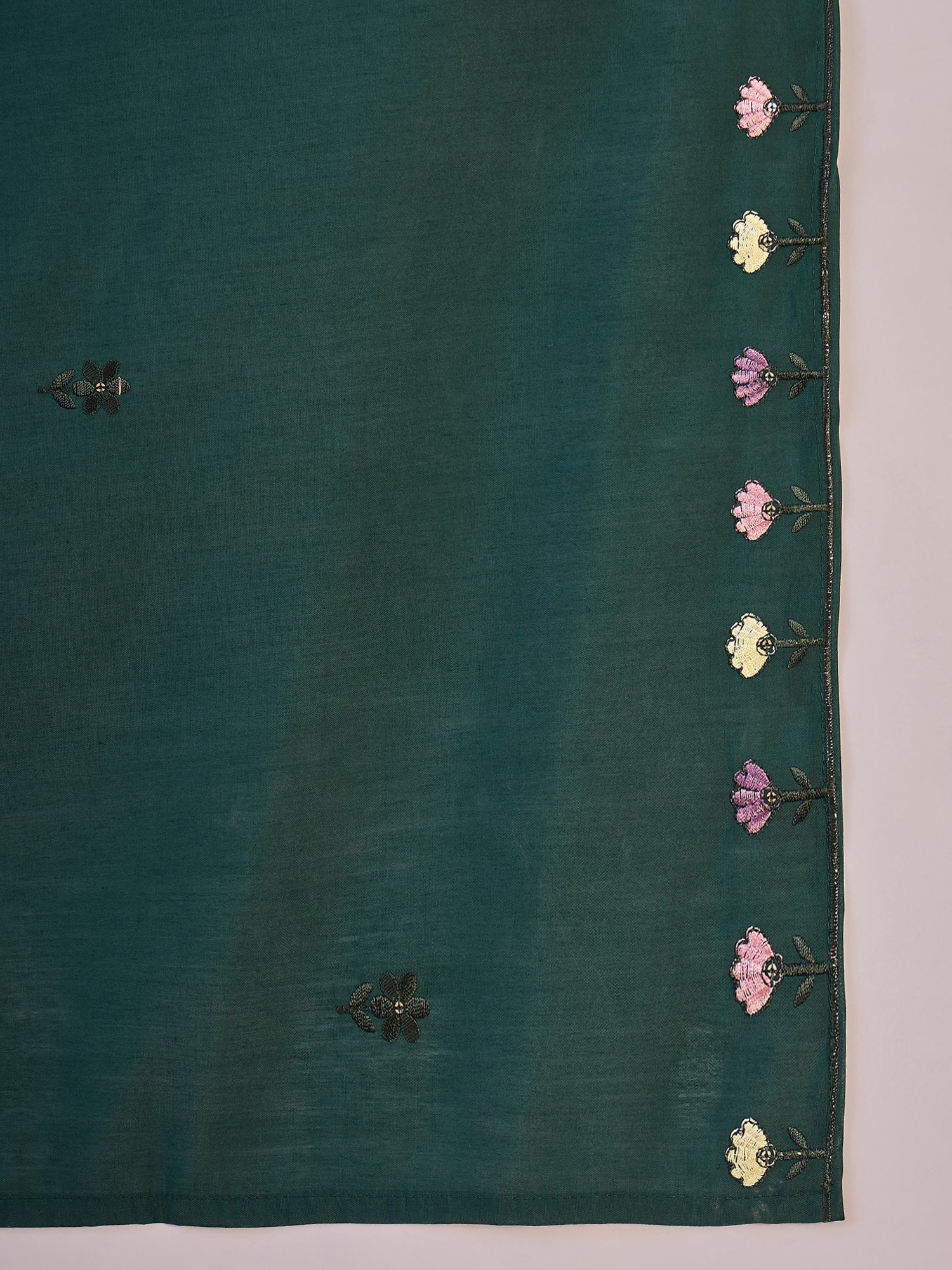 Joban Fashion Green Silk Embroidery Readymade Kurta Set