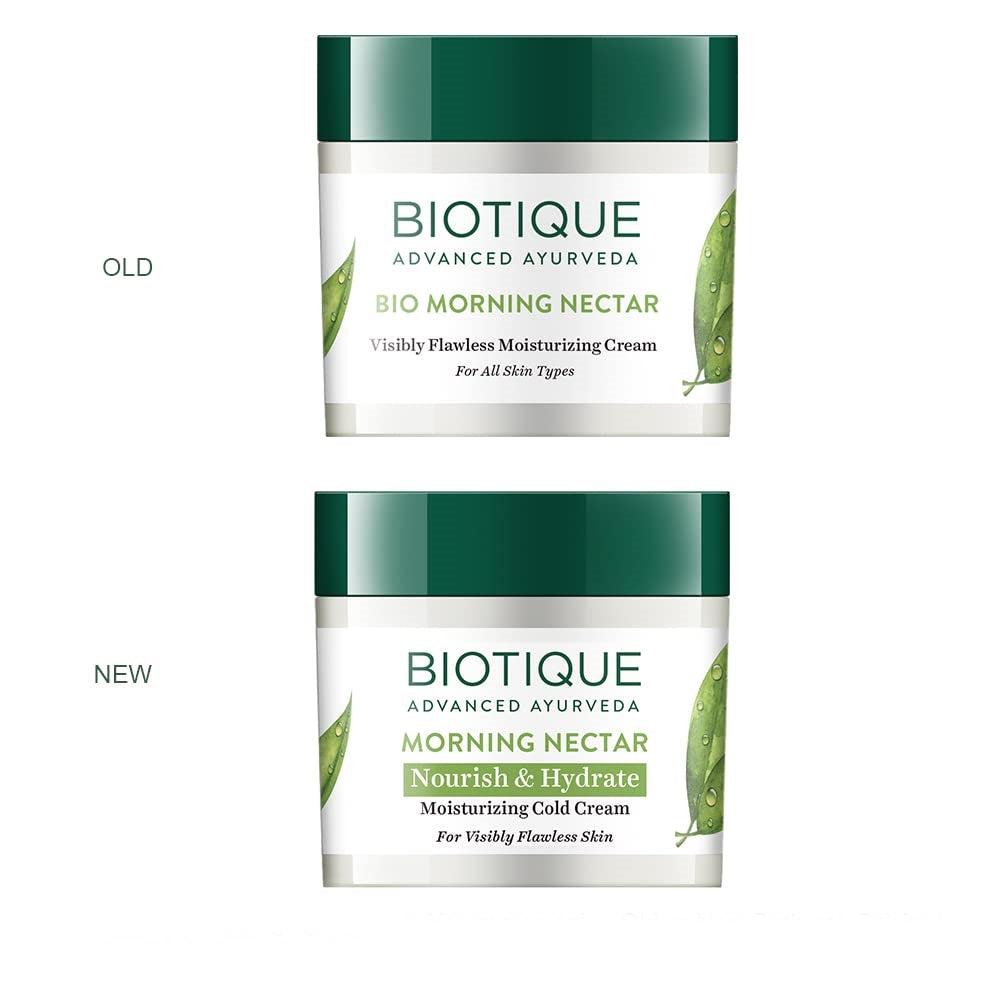 Biotique Advanced Ayurveda Bio Morning Nectar Visibly Flawless Moisturizing Cream - Grab2buy