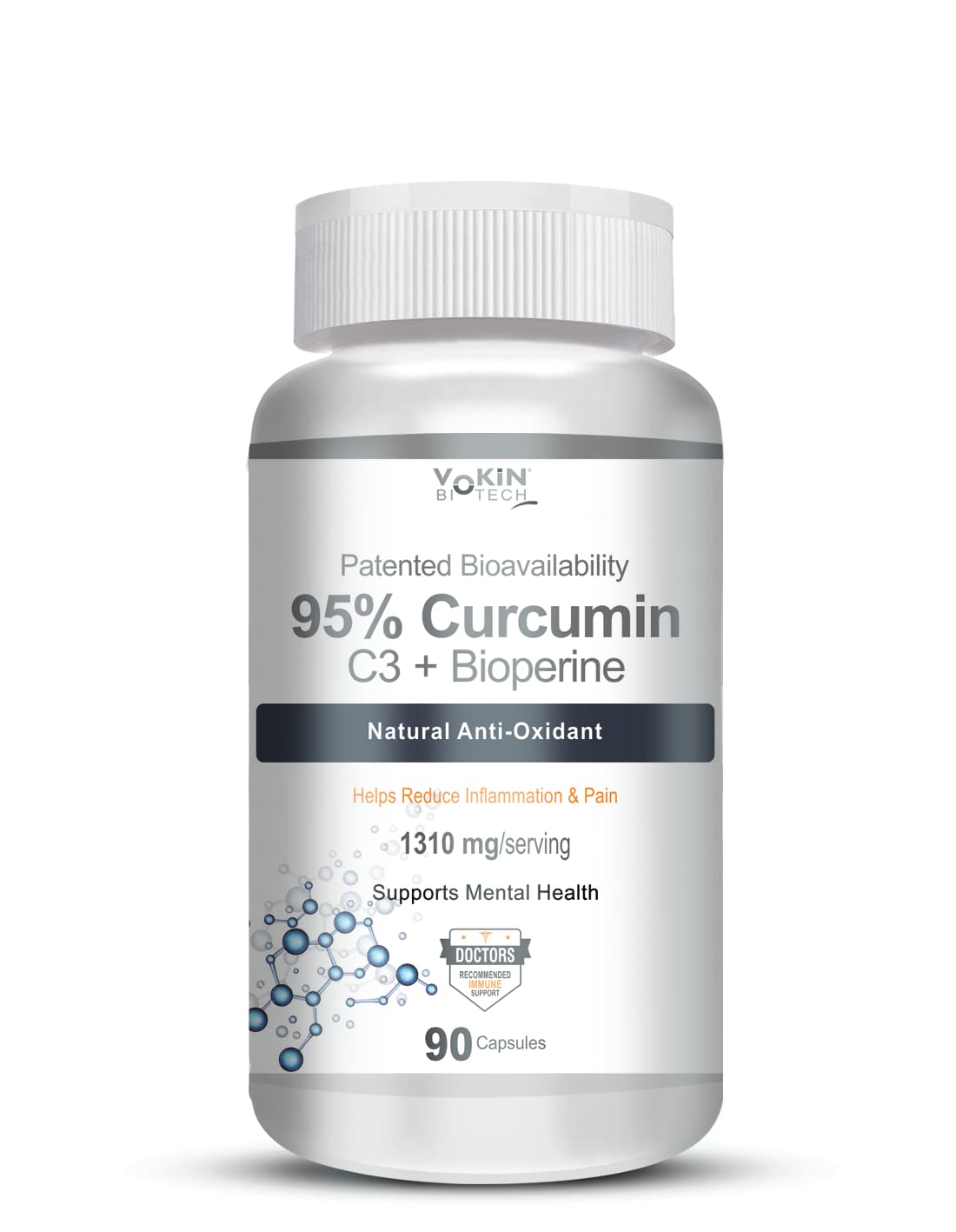 Vokin Biotech Curcumin C3+ Bioperine 1310mg Supports Mental Health  Grab2Buy Vokin Biotech Grab2Buy
