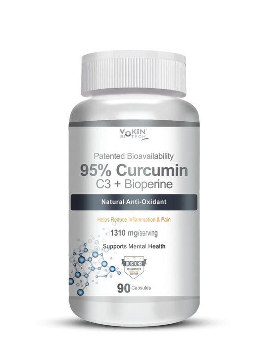 Vokin Biotech Curcumin C3+ Bioperine 1310mg Supports Mental Health  Grab2Buy Vokin Biotech Grab2Buy